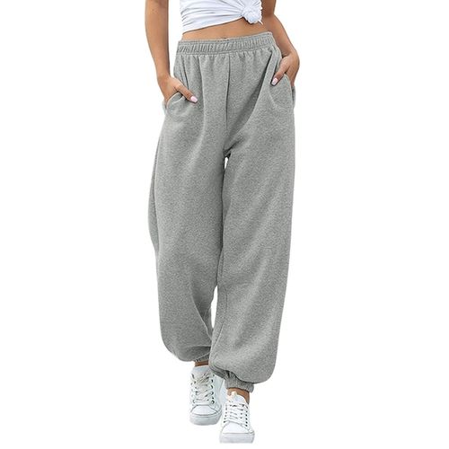 Women\'s Lounge Pants With Pockets Loose High Waist Fleece Harem Joggers  Pants For Exercise Running Autumn Winter Clothing