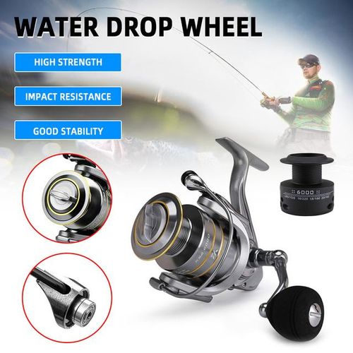 Generic Metal Fishing Reel Sea Rod Fishing Line No Gap Spinning Wheel  Fishing Reel Front Unloading Reel 15kg Super Braking Force