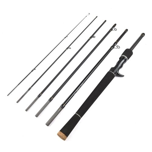 Generic 6 Piece Fishing Pole Ultralight Spinning/Casting Rod Travel