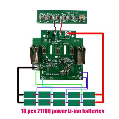 Generic BAT618 Battery Plastic Case PCB Circuit Board For