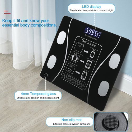 Intelligent Digital Weight And Fat Scale, Bathroom Smart Weighing