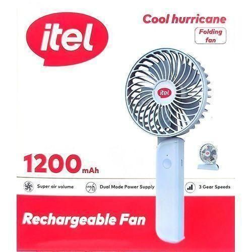 product_image_name-Generic-itel Foldable/Handheld Rechargeable Table Fan - Super Breeze 1200mAh-1