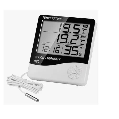 product_image_name-Generic-HTC-2 Digital LCD - Electronic Alarm Clock Hygrometer With Probe-1