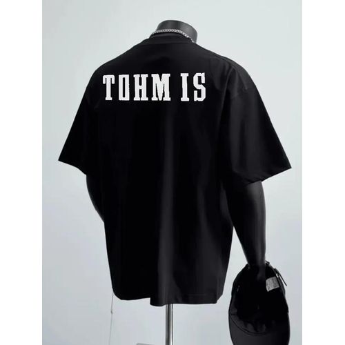 product_image_name-Fashion-Some Attitude Crew Neck T-shirts-Black-2