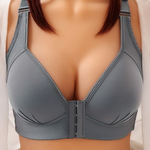 Sports Bra Sexy Front Zipper Solid Color Anti-Sagging Breast Brassiere B C  Cup Bralette Push Up Bra Vest Sports Bras for Women - AliExpress