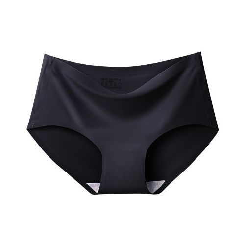 Women Cotton Low Shiny Satin Knickers Sexy Briefs Silk Lace Panties  Seamless 