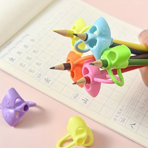 product_image_name-Digabi-5pcs student pencil holder corrector set for kindergarten primary school students Writing corrector Soft rubber writing posture pencil holder-6