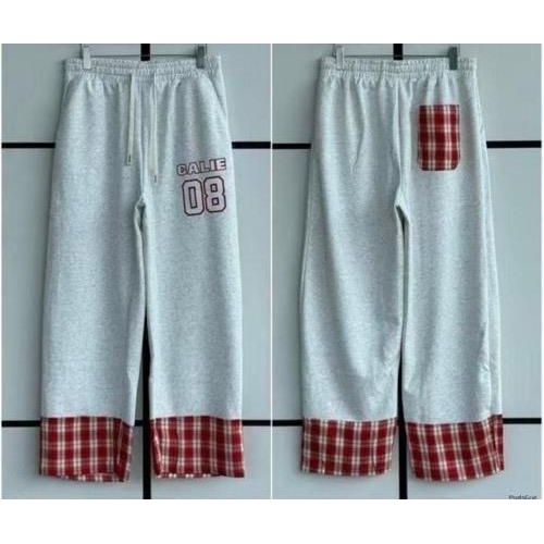 Fashion Grey Ash plaid Joggers