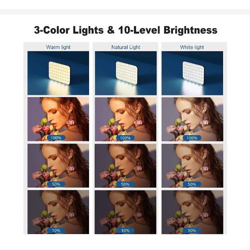 product_image_name-Generic-120 LED High Power Rechargeable Clip Fill Video Light-4