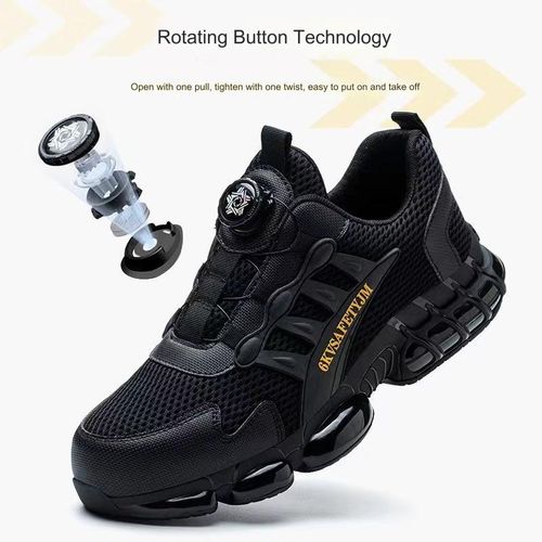 product_image_name-Generic-Unisex Safety Shoes With Steel Toe Cap Hiking Shoes Work Shoes-1