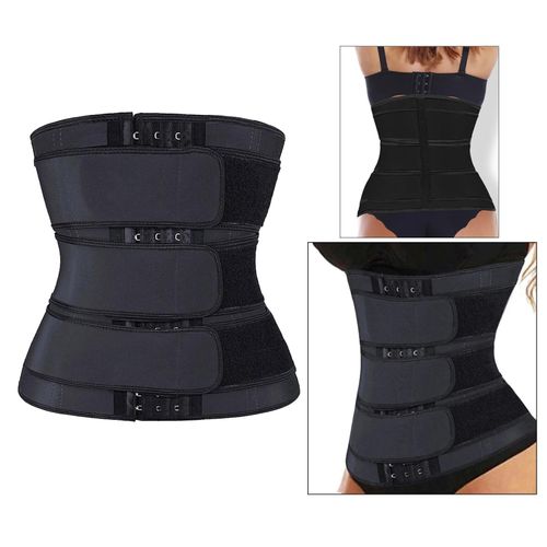 Generic Women Waist Girdle Belt Body Shaper Cincher Trainer Tummy Black XL