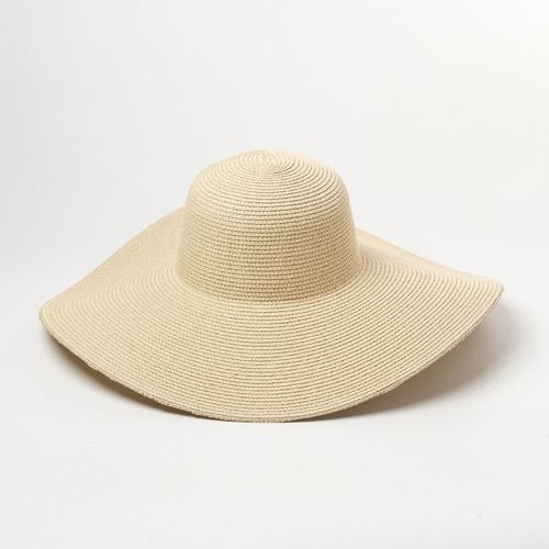 Fashion (56-59cm) Summer Sun Beach Hat For Women's Oversized Straw