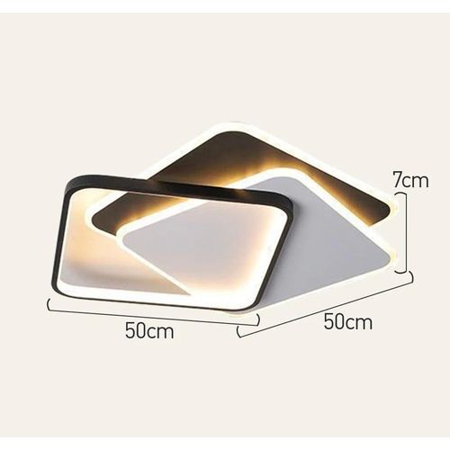product_image_name-Nordic-Modern LED Ceiling Light with Double Square Design – Flush Mount Lamp for Living Room & Bedroom-3