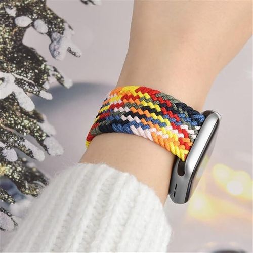Silver Braided Solo Loop Strap Compatible for Apple Watch Band 38mm 40mm - image 2