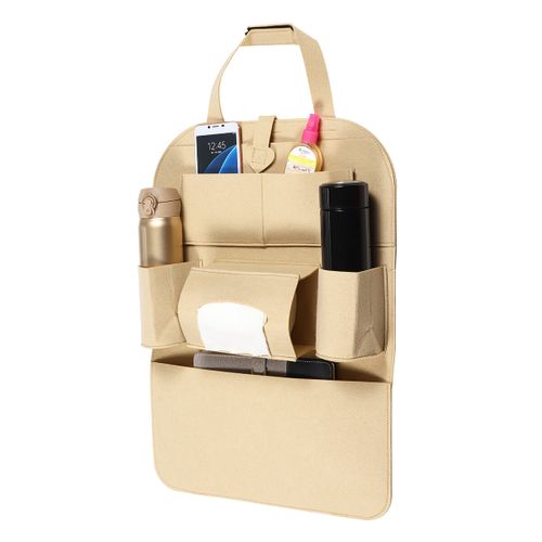 Car Seat Back Multi Pocket Storage Bag Tidy Organiser Felt Travel