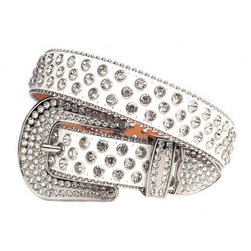 Fashion Western Cowgirl Cowboy Bling Bling Rhinestones Belt Quality Studded Belt For Women Men Fashion Cinto De Strass Ceinture Femme White Jumia Nigeria