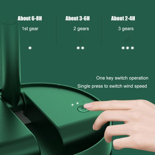 product_image_name-Generic-3-Speed ​​Adjustable Telescopic Floor Fan - Green-8