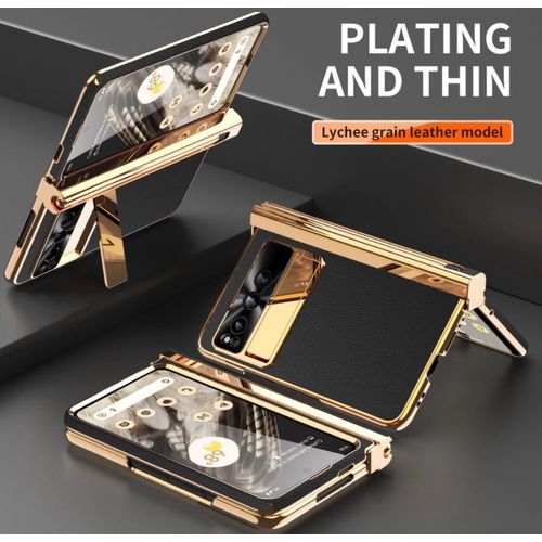 Generic Luxury leather case with stand for Google pixel fold 1