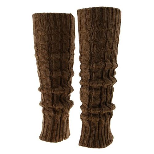 Fashion Hot Women Girls Crochet Knit Leg Warmers Long Thigh Boot Socks  Khaki