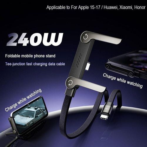 Generic 240W FOLDING PHONE STAND TYPE C-C FAST CHARGING CABLE - image 7