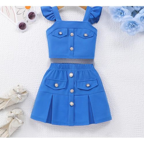 product_image_name-Fashion-Girls Beautiful Top and Skirt-1