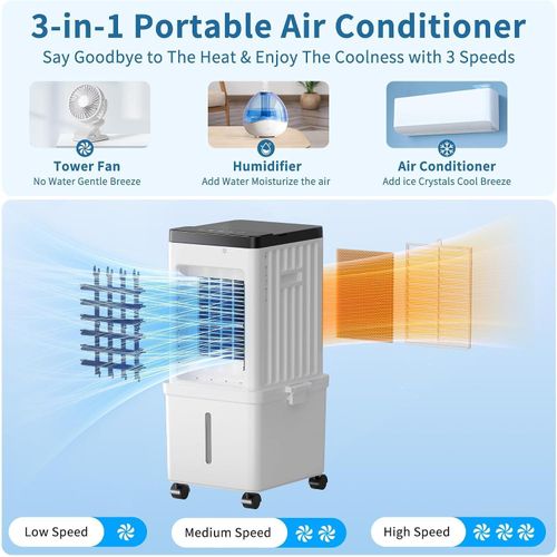 Generic Evaporative Air Cooler with 2.6 Gal Removable Water Tank - image 6