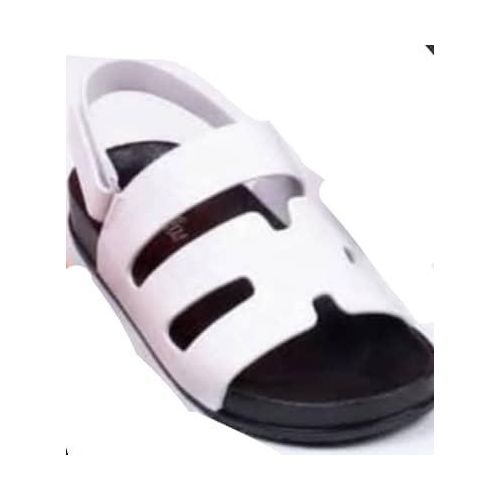 Fashion Unisex Sturdy Versatile White Thick Leather Slides - Sturdy Leather Platform Sandals - image 2