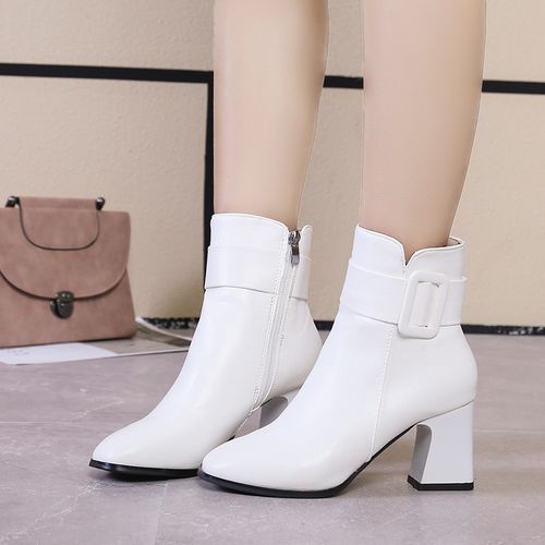 Ankle boots - White - Ladies