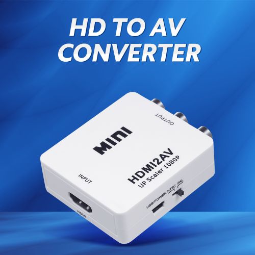 Full HD HDMI To AV (HDMI2AV) Converter, HDMI Input to RCA AV