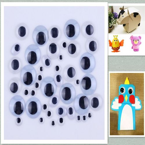 Generic Different Sizes Plastic Moving Googly Eyes For Crafts Decorating  Toys