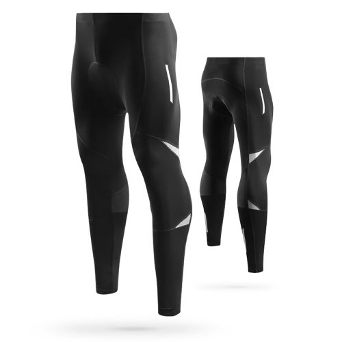 Generic Men's Reflective Bicycle Pants Padded Cycling Tights