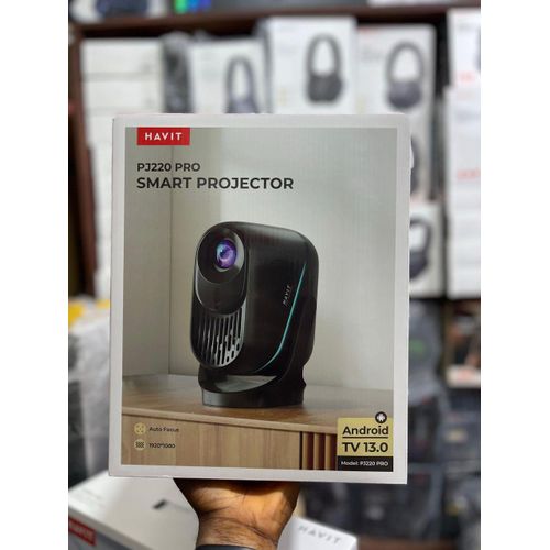 product_image_name-Generic-Quality Havit PJ220 Pro Smart Projector - Android TV 13.0, 1920x1080 Resolution, Auto Focus-1