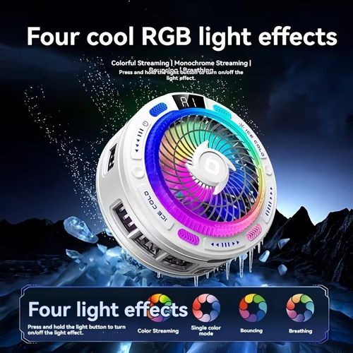 Generic Adjustable speed Magnetic Semiconductor Phone Cooler (K50) with free gift - image 2