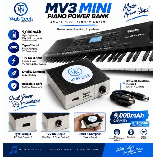 Walt Tech MV3 Piano Power Bank - image 2