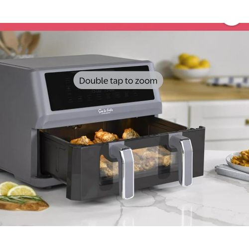 product_image_name-Sur-7-in-1 11-Quart Dual Basket Air Fryer, Digital LED Touchscreen Display with 8-Presets, Air Fry, Bake, Roast, Broil, Dehydrate,-2