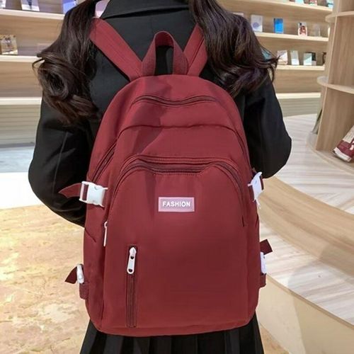 Fashion Unisex High Capacity Backpack Nylon School Bag Casual School Backpack Men or Ladies Backpacks Red Jumia Nigeria