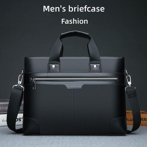 product_image_name-Fashion-High Quality Men's Business Briefcase, Crossbody Bag, Shoulder Bag, Laptop Bag - Black-1