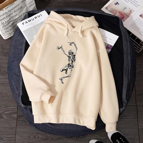 Generic Hoodies Women Hoodie Harajuku Student Oversized Sweatshirt Leisure Men Hoodies Skeleton Graphic Sweatshirts Winter Fleece Hoodie Jumia Nigeria
