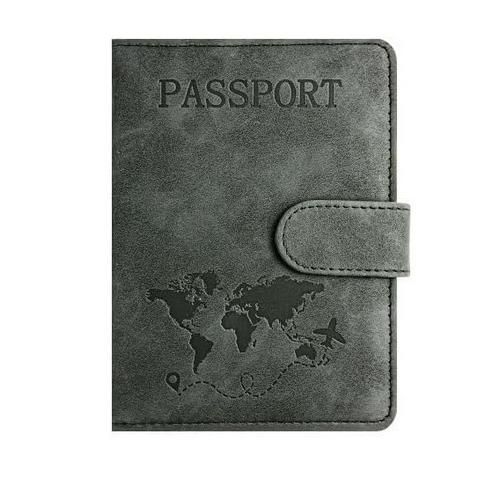 product_image_name-Fashion-RFID-Blocking Premium PU Leather Passport Holder & Travel Document Organizer-3