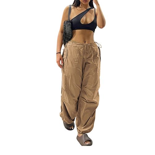 Fashion Women S Plus Size Cargo Pants Low Rise Loose Track Pants