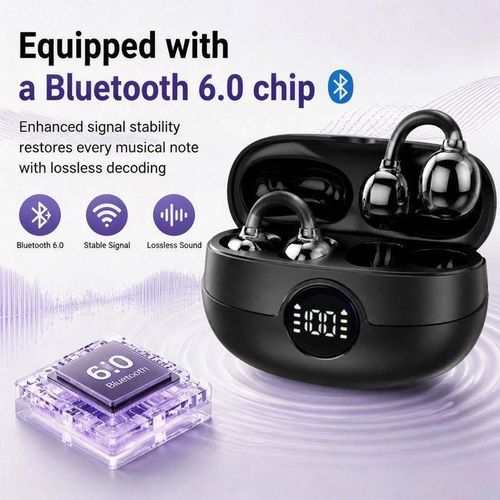 Generic  SpaceBuds N True Wireless Bluetooth Earbuds Spatial Audio ANC - Black - image 2