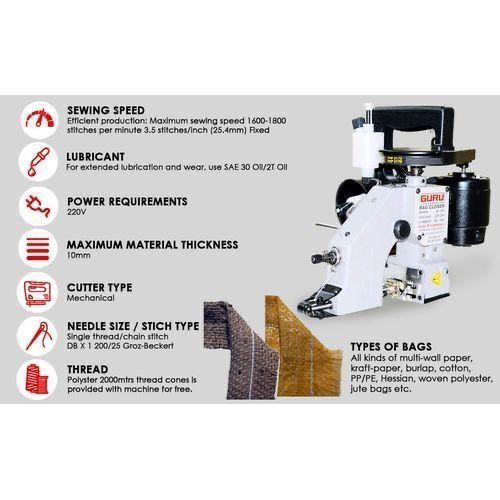 Guru bag closer machine online