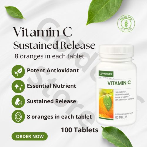 product_image_name-NEOLIFE-Vitamin C Sustained Release- 100 Tablets (Single). 8 oranges in 1 tablet-1