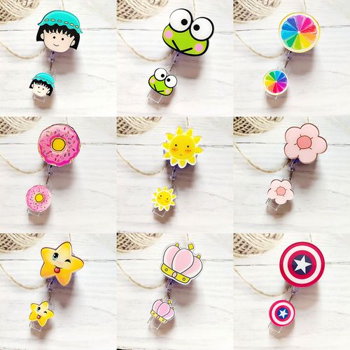 Girly Girl Stuff Retractable ID Badge Reel