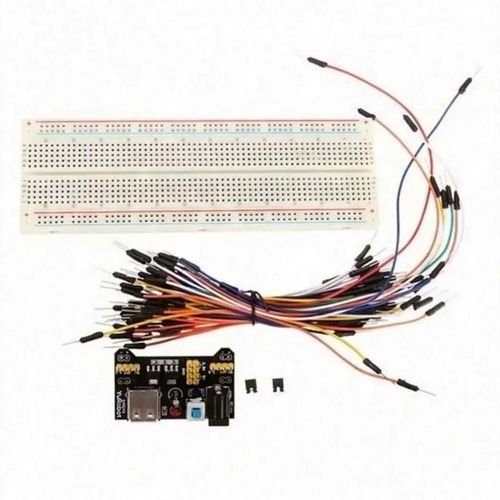 product_image_name-Generic-65pcs Jumper Cables + 830 Tie - Points Solderless PCB Breadboard + Breadboard Power Supply Module 3.3V/5V-1