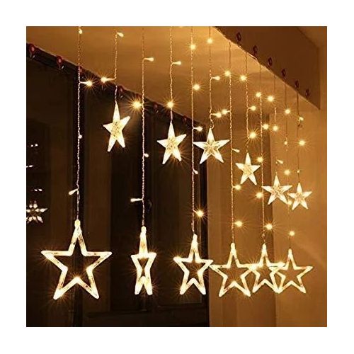 product_image_name-Christmas Lights-Curtain Star Light (warm Light)-1