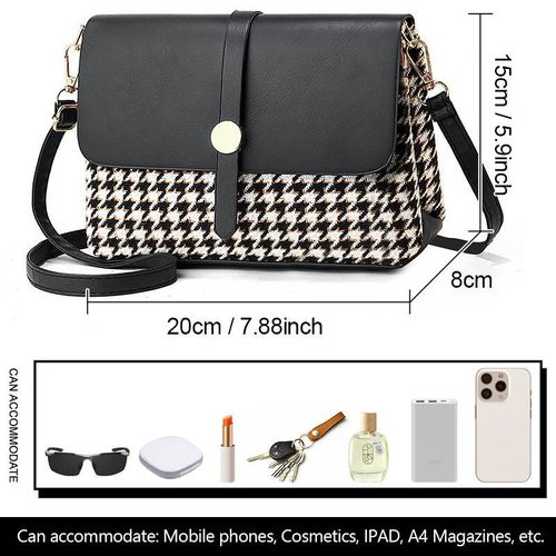product_image_name-STY-Ladies Small Sling Bag Geometric Pattern Chain Bag Mini Cross-body Bag Purse-7