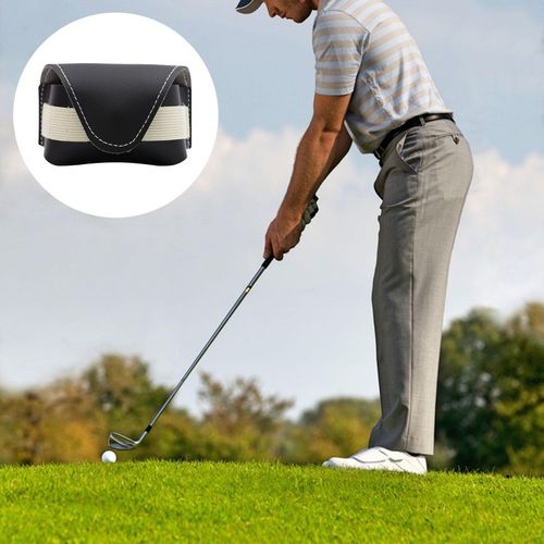 Generic Golf Ball Bag Golf Ball Waist Bag Magnetic Buckle Portable Tee for  Men Black