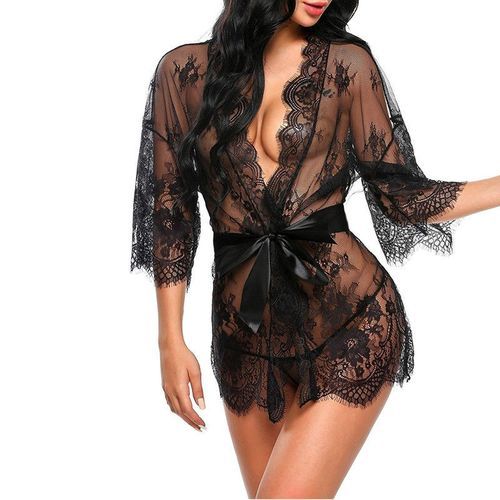 Women Lace Sexy-Lingerie Nightwear Babydoll Sleepwear Bodysuit Dress Plus  Size