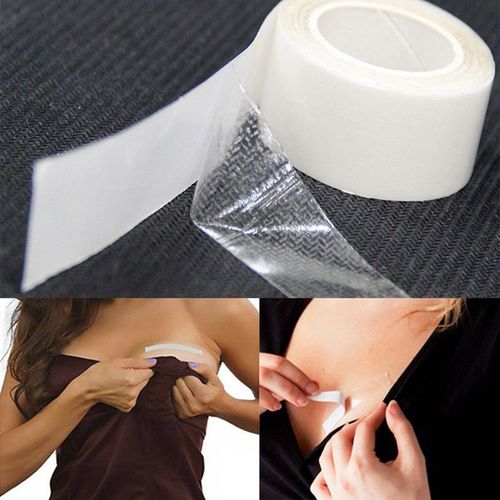 36pcs Waterproof Dress Cloth Tape Double-sided Secret Body Self Adhesive  Breast Bra Strip Safe Transparent Clear Lingerie Tape